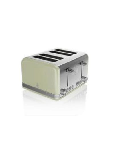 Swan 4-Slice Retro Toaster - Green